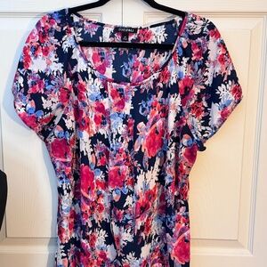 Roz and Ali Blouse short sleeve 2X